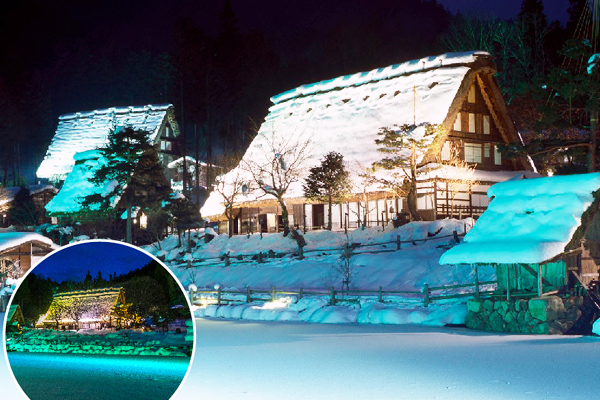【日本】北陸雙點燈雙溫泉6日.名花之里彩燈.飛驒之里.牧歌之里玩雪.新穗高纜車.採草莓體驗