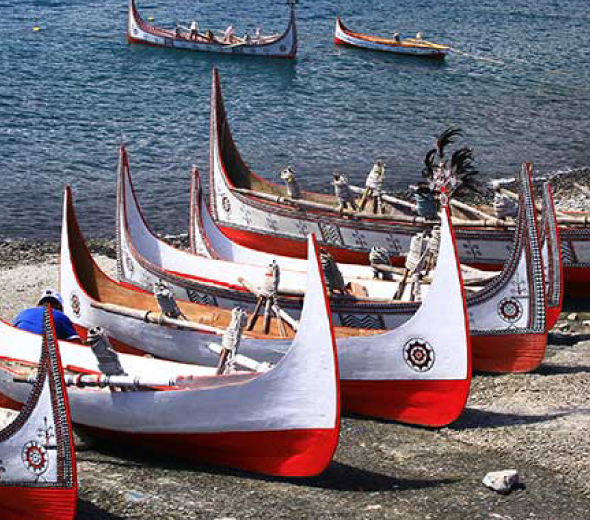 蘭嶼秘境機車輕旅行3日 夜觀角鴞.蘭嶼部落.東清日出.青青草原.拼板舟
