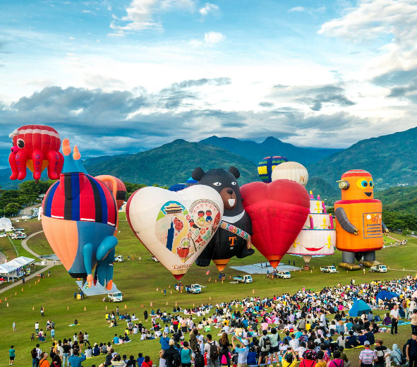 2022年熱氣球-遇見台東漫遊.綠島浮潛.鹿野龍田劇場創意單車.五星飯店4日遊