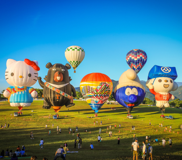 遇見花東. 熱氣球嘉年華.池上伯朗大道田園.粉鳥林秘境.漫步美食3日