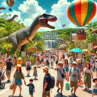 FUN暑假高雄沖繩5日.JUNGILA侏羅紀.最美之海水族館.古宇利大橋.半潛水艇.加贈單軌電車一日卷(升等海邊一晚)