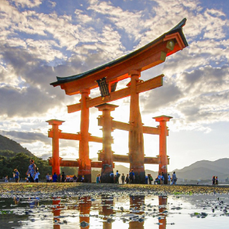 絕景廣島四國6日百選溫泉.海景鐵道.宮島神社.莫內庭園.大步危遊船.炙燒鰹魚體驗.道後溫泉.金刀比羅宮.(華航)