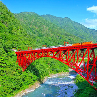 夏日花田戀北陸5日.空中花田吊車.花田牧歌小火車.白川鄉合掌村.黑部峽谷鐵道.上高地.雙溫泉