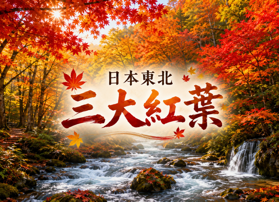 【日本東北三大紅葉7日】.奧入瀨溪.日立海濱公園.銀山溫泉.鳴子峽.五色沼.猊鼻溪遊船.燒肉吃到飽(入住四晚溫泉)