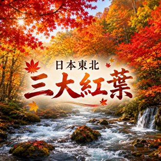 【日本東北三大紅葉7日】.奧入瀨溪.日立海濱公園.銀山溫泉.鳴子峽.五色沼.猊鼻溪遊船.燒肉吃到飽(入住四晚溫泉)