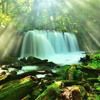 夏日浪漫~東北奧入瀨溪流.十和田湖獨木舟體驗.猊鼻溪遊船.三陸鐵道列車.銀河星空纜車.溫泉螃蟹鮑魚美食5日