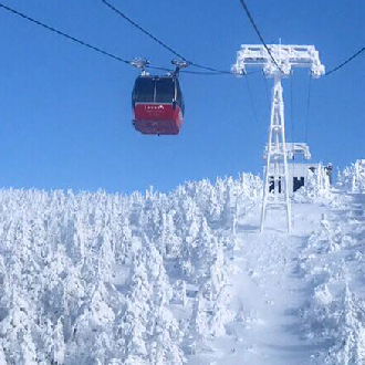 雪夢幻東北三溫泉5日.藏王樹冰纜車.雪中山形鐵道.猊鼻溪遊船.銀山溫泉.狐狸村.雪上冒險.螃蟹和牛盛宴(仙台進花卷出)