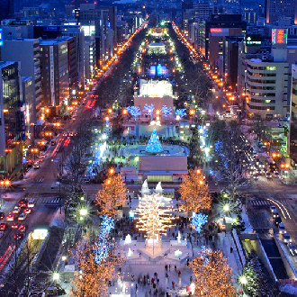 【限時限量】彩燈北海道5日.有珠山纜車.熊牧場.小樽運河.白色燈節.洞爺彩燈隧道.雙溫泉.保住升等一晚五星萬怡(中華)