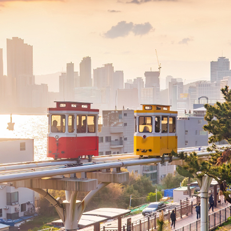 精選釜山5日~天空膠囊列車.峨嵋山展望台.韓版馬丘比丘.絕影海岸散步路.海東龍宮寺.保證入住四星酒店2晚
